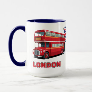 Anpassat namn London England Mugg
