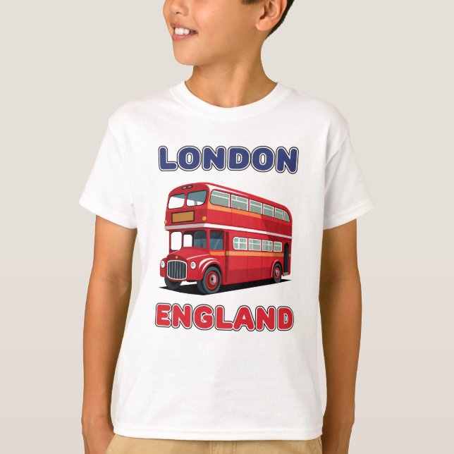 Anpassat Namn London England T Shirt (Framsida)