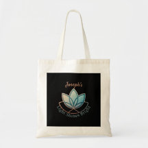 Anpassat namn Lotus Tote Bag - [NAMN] Shines Brigh