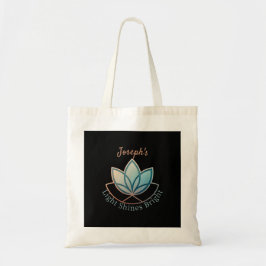 Anpassat namn Lotus Tote Bag - [NAMN] Shines Brigh Tygkasse