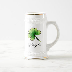 Anpassat namn Lucky Klöver St. Patrick's Day Sejdel
