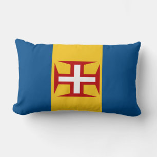 Anpassat namn Madeira-Flagga Lumbarkudde
