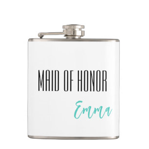 Anpassat namn Maid of honor-kolv Fickplunta