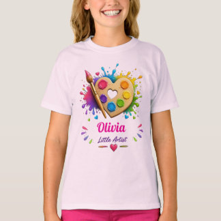 Anpassat Namn, Målarpalett Personlig Konst T Shirt