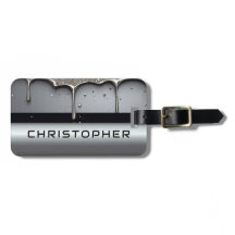 Anpassat namn med droppande flytande metall