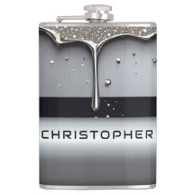 Anpassat namn med droppande flytande metall