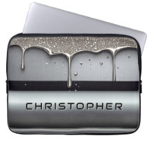 Anpassat namn med droppande flytande metall