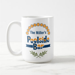 Anpassat namn Mediterranean Citrus Club Poolside B Kaffemugg