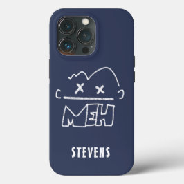 Anpassat namn Meh Funny Ansikte Emoji