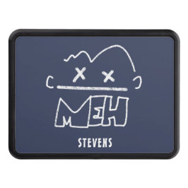 Anpassat namn Meh Funny Ansikte Emoji Dragkroksskydd