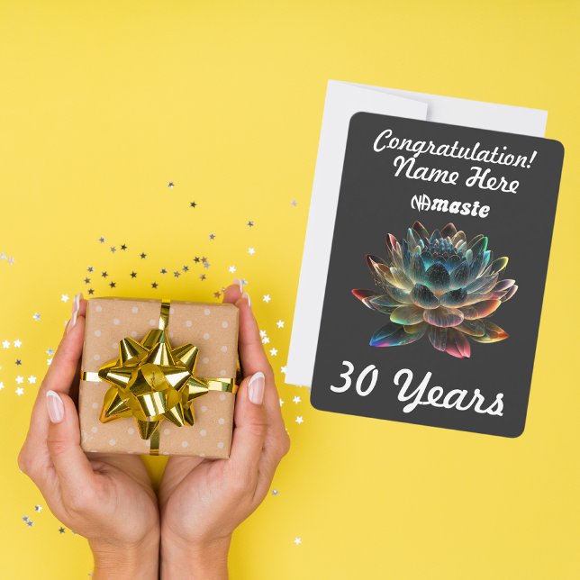 Anpassat namn/milstolpe NAmaste Narcotics Anonymou Julkort (Skapare uppladdad)