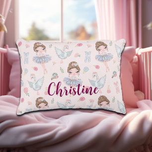 Anpassat namn Min Sweet Ballerina Prydnadskudde