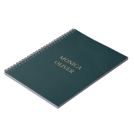 Anpassat namn modern professionell minimalistisk anteckningsbok