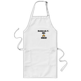 Anpassat namn #modersday Pocket Aprons Långt Förkläde