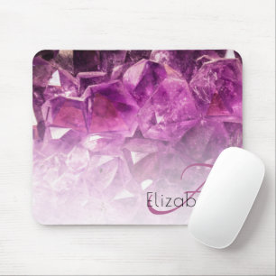 Anpassat namn Monogram Lila Ombre Crystals Musmatta