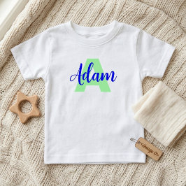 Anpassat namn + monogram (sött present) Sommar nyf T Shirt