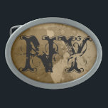 Anpassat namn, monogram vintage, bälte-låsbeslag<br><div class="desc">Anpassat namn,  monogram vintage bälte-låsbeslag. Lägg till ditt eget namn initialer. Drörig western cowboydesign. Coola Fathersday presentidé för pappa,  far,  farfar osv.</div>