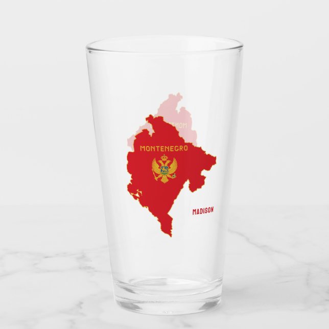Anpassat namn Montenegro Glaskopp (Framsida)