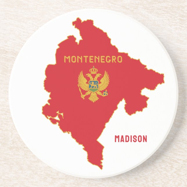 Anpassat namn Montenegro Underlägg (Framsidan)