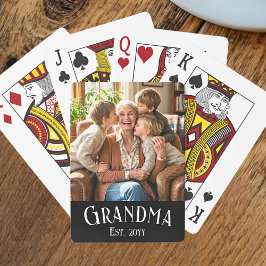 Anpassat Namn Mormor Etablerat År Foto Casinokort