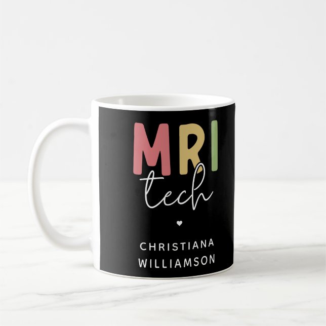 Anpassat namn MRI Tech | Teknikstöd från MRI Kaffemugg (Vänster)