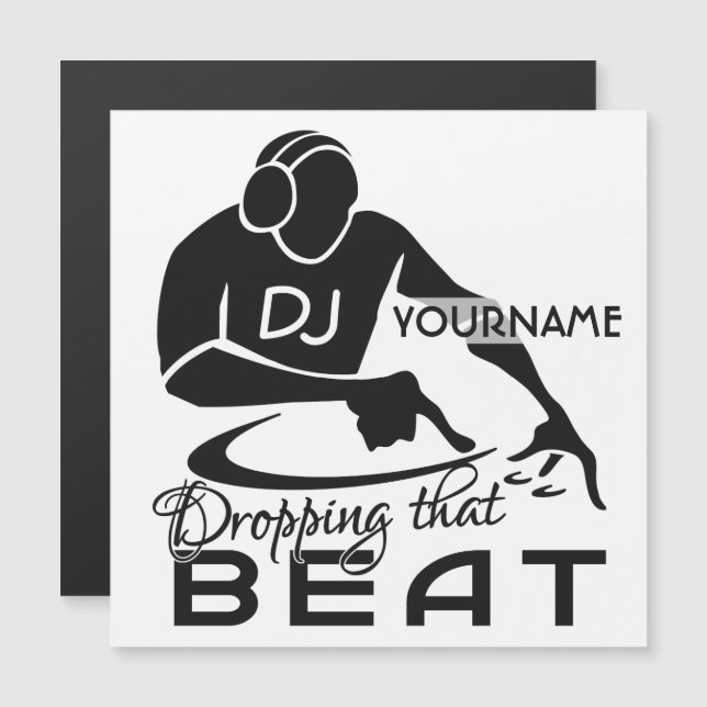 Anpassat namn Music DJ (Fram/baksida)