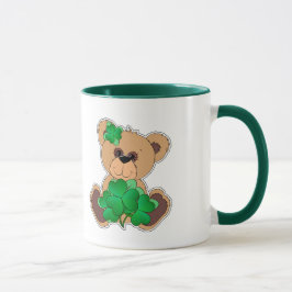 Anpassat namn Nalle St. Patrick's Day Gift Mugg