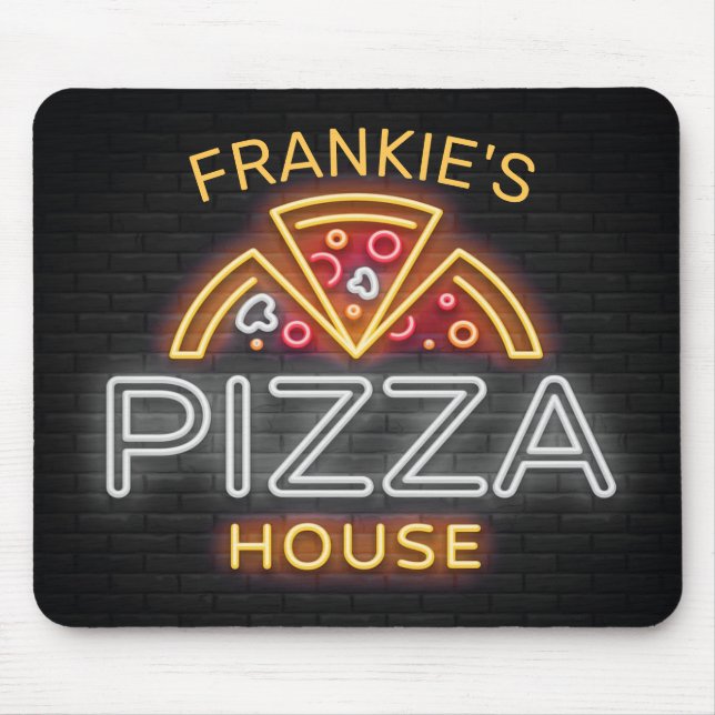 Anpassat namn Neon Italia Pizzeria Pizza House Musmatta (Framsidan)