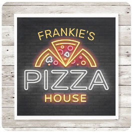 Anpassat namn Neon Italia Pizzeria Pizza House Pappersservett