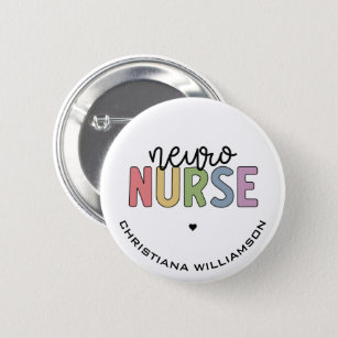 Anpassat namn Neuro Nurse Neuroscience Nurse Gifts Knapp