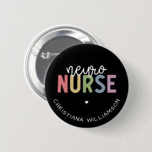 Anpassat namn Neuro Nurse Neuroscience Nurse Gifts Knapp