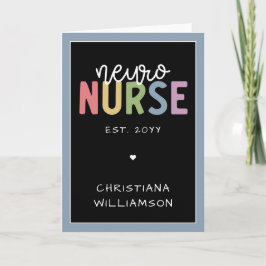 Anpassat namn Neuro Nurse Neuroscience Nurse Kort