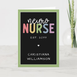 Anpassat namn Neuro Nurse Neuroscience Nurse Kort