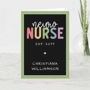 Anpassat namn Neuro Nurse Neuroscience Nurse Kort