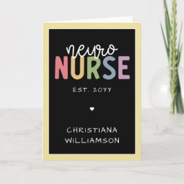 Anpassat namn Neuro Nurse Neuroscience Nurse Kort