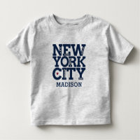Anpassat namn New York City Typography-kläder