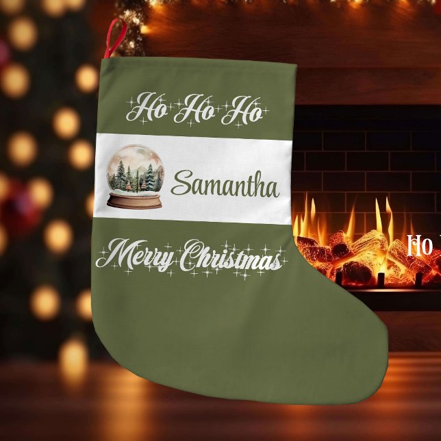Anpassat Namn Nordisk Julstrumpa (Custom Name Nordic Christmas Stocking)