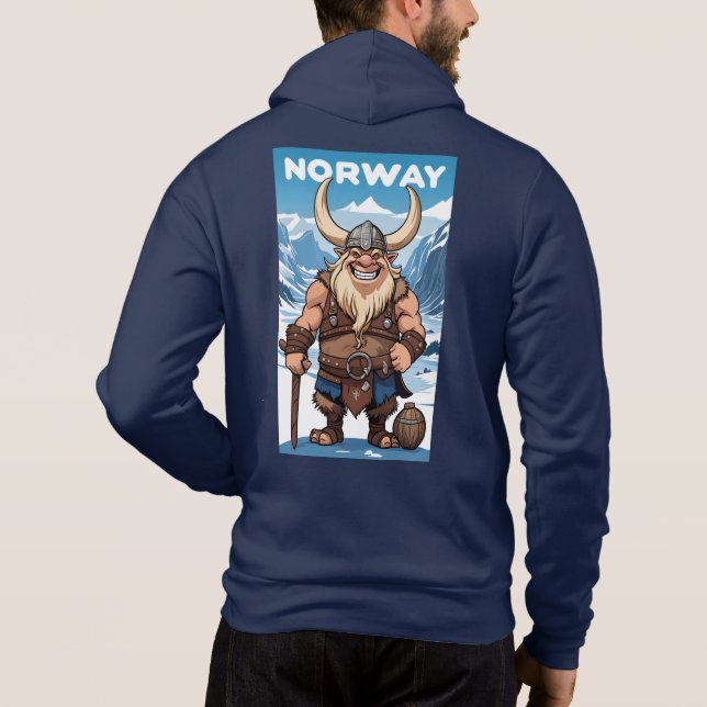 Anpassat namn norska Troll T Shirt (Baksida)