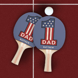 Anpassat namn nummer ett bästa Pappa någonsin Pingisracket