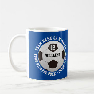 Anpassat Namn Nummer Lag Namn Fotboll Kaffemugg