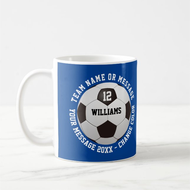 Anpassat Namn Nummer Lag Namn Fotboll Kaffemugg (Vänster)