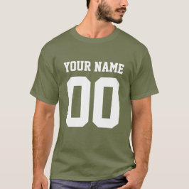 Anpassat namn nummer Manar Football T-Shirt