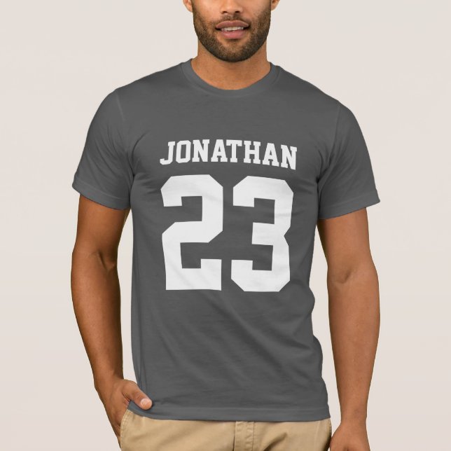 Anpassat namn nummer Manar Sport Jersey T-Shirt (Framsida)