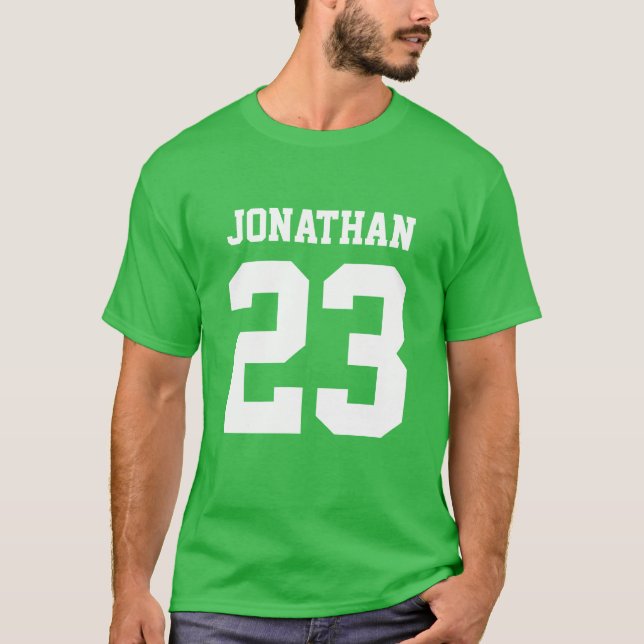 Anpassat namn nummer Manar Sport Jersey T-Shirt (Framsida)
