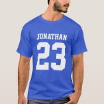 Anpassat namn nummer Manar Sport Jersey T-Shirt<br><div class="desc">Skapa din egen personlig manar-skjorta med eget namn och nummer. En coola anpassade sportskjorta,  det är en underbar presentidé för manar. Trendiget manar-sportkläder är lämplig för all idrott,  inklusive fotboll,  fotboll,  volleyboll,  baseboll,  softball,  basket och hockey. Klicka på Anpassa om du vill lägga till text,  anpassa typsnitt och färg.</div>