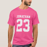 Anpassat namn nummer Manar Sport Jersey T-Shirt<br><div class="desc">Skapa din egen personlig manar-skjorta med eget namn och nummer. En coola anpassade sportskjorta,  det är en underbar presentidé för manar. Trendiget manar-sportkläder är lämplig för all idrott,  inklusive fotboll,  fotboll,  volleyboll,  baseboll,  softball,  basket och hockey. Klicka på Anpassa om du vill lägga till text,  anpassa typsnitt och färg.</div>
