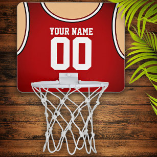 Anpassat namn/nummer Mini Basketball Ring Mini-Basketkorg