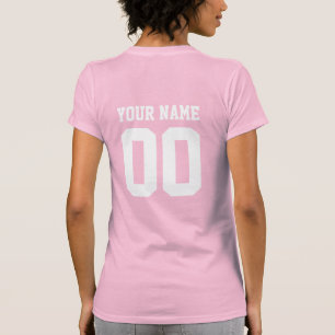 Anpassat namn Nummer på damfotboll T-Shirt