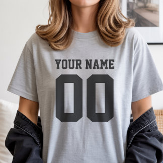 Anpassat namn Nummer på damfotboll T-Shirt