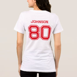 Anpassat namn, nummer, team Namn T Shirt